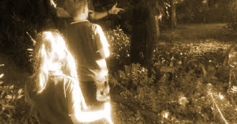 Picture of family walking near a statue in Ballina ti-tree walk