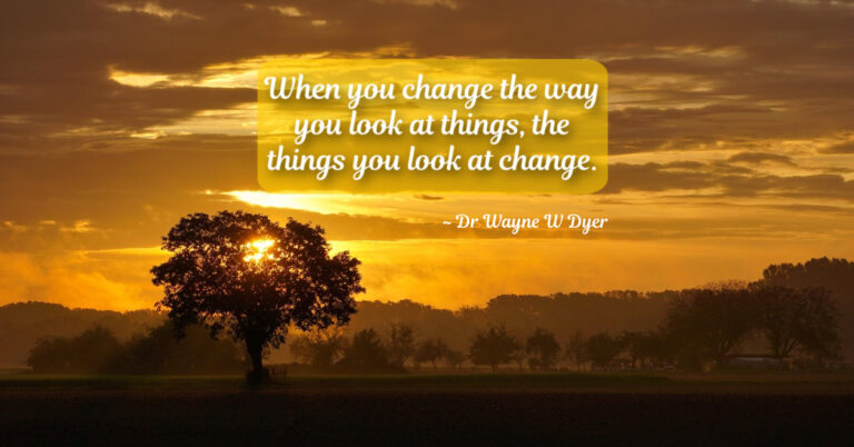 Image of a tree in the distance, with a field or long grass, inspirational quote.