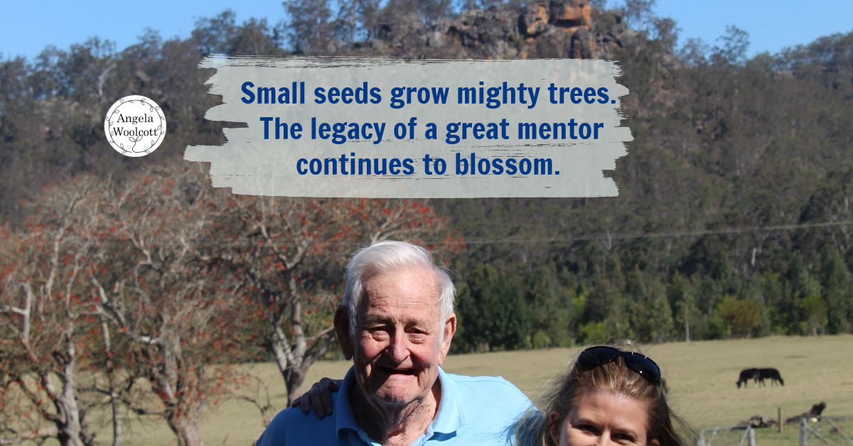 Bundanon land, country, Don Ellison and Angela Woolcott with a positive quote.