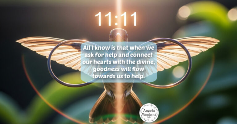 wings hummingbird infinity quote ai featured Photo of a hummingbird flying with wings outstretched with infinity symbol and positive quote. AI image.